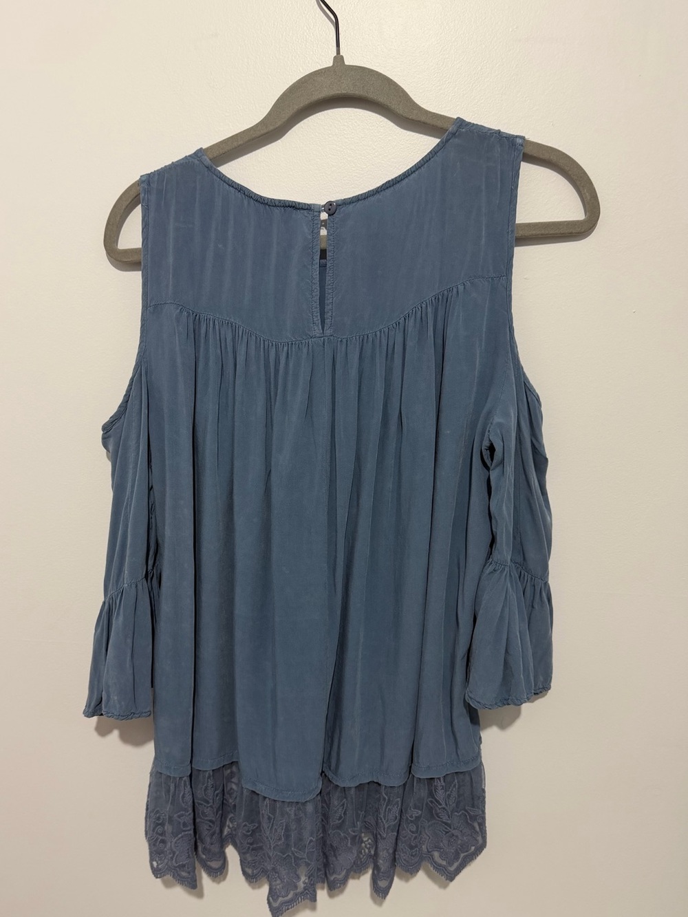 Umgee Soft Blue Ruffle Tunic - Picture 4 of 10